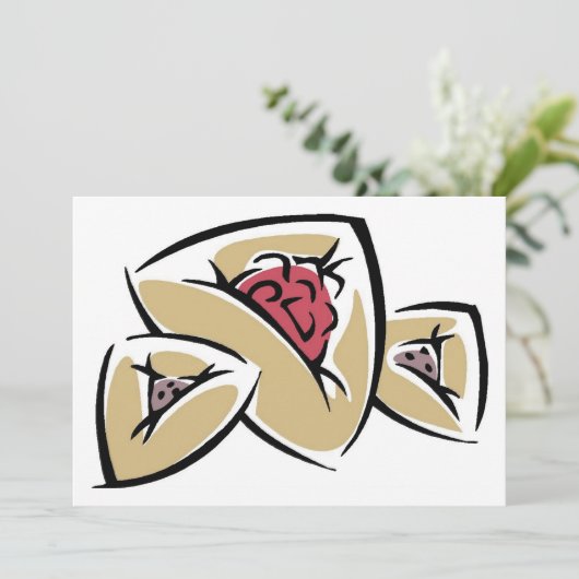 Einladung von Hamantashen (Stehend Vorderseite)