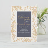 Einladung von Hand gezeichnet Blätter (Stehend Vorderseite)