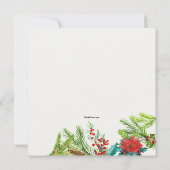 Einladung von Hand gezeichnete Feiertage (Rückseite)