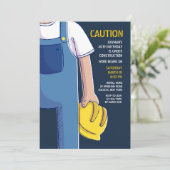 Einladung von Hard Hat (Stehend Vorderseite)