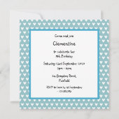 Einladung von Haustieren zum Geburtstag (Rückseite)