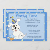 Einladung von Haustieren zum Geburtstag (Vorne/Hinten)