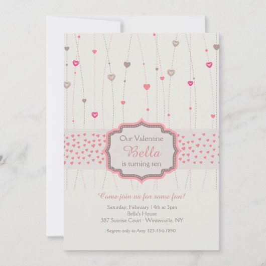 Einladung von Hearts Galore (Vorderseite)