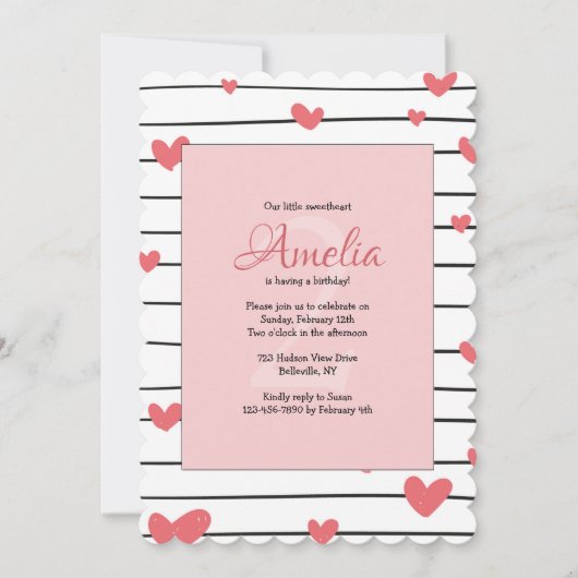 Einladung von Hearts Galore (Vorderseite)