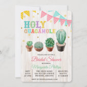 Einladung von Heiligen Guacamole Cactus Bridal Dus (Vorderseite)