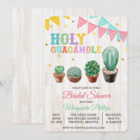 Einladung von Heiligen Guacamole Cactus Bridal Dus