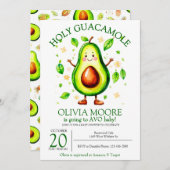 Einladung von Heiliger Guacamole Avocado Kinderdus (Vorne/Hinten)