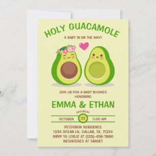 Einladung von Heiliger Guacamole Avocado Kinderdus
