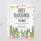 Einladung von Heiliger Guacamole Fiesta Twins Baby (Vorderseite)