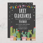 Einladung von Heiliger Guacamole Fiesta Twins Baby (Vorne/Hinten)