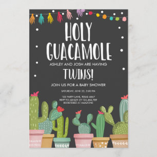 Einladung von Heiliger Guacamole Fiesta Twins Baby