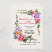 Einladung von Heirloom-Blume (Vorne/Hinten)