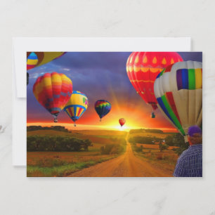 Einladung von Heißluftballons