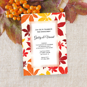 Einladung von hellen Herbstlauben