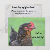 Einladung von Hen Party batchelorette (Vorne/Hinten)