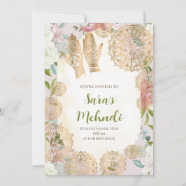 Einladung von Henna und Mehndi Mehndi
