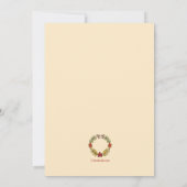 Einladung von Herbst Bouquet (Rückseite)