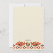 Einladung von Herbstlaub und Acorns (Rückseite)