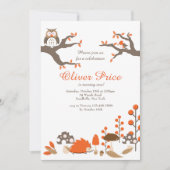 Einladung von Herbsttieren (Vorderseite)