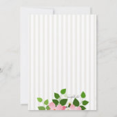 Einladung von Hexagon Floral Foto (Rückseite)