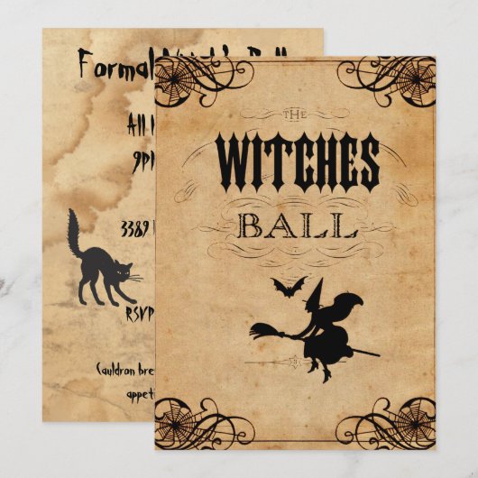 Einladung von Hexen (Vorne/Hinten)