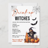 Einladung von Hexen Halloween-Party trinken (Vorderseite)