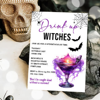 Einladung von Hexen Halloween-Party trinken