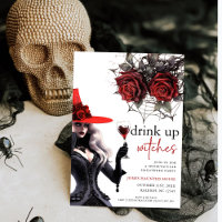 Einladung von Hexen Halloween-Party trinken