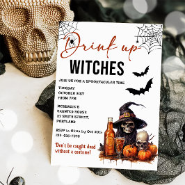 Einladung von Hexen Halloween-Party trinken