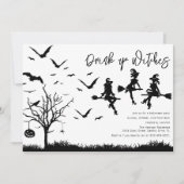 Einladung von Hexen Halloween-Party trinken (Vorderseite)