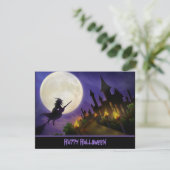 Einladung von Hexen und Spuk Haus (Stehend Vorderseite)