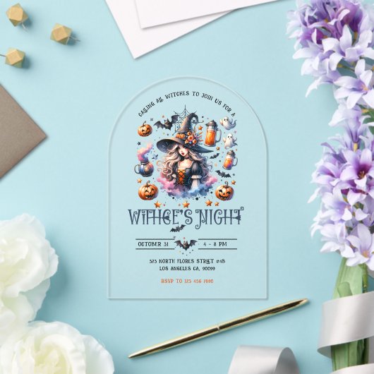 Einladung von Hexen zum nächtlichen Halloween-Part (Insitu (Hochzeit))