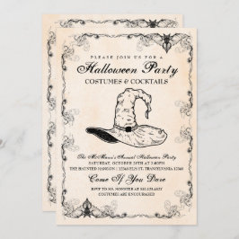 Einladung von Hexenmeister Halloween-Party