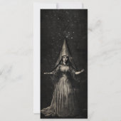 Einladung von Hexenmeister Halloween-Party (Rückseite)