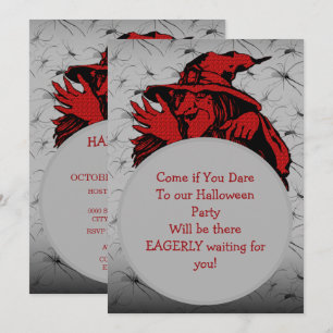 Einladung von Hexenmeister Halloween-Party