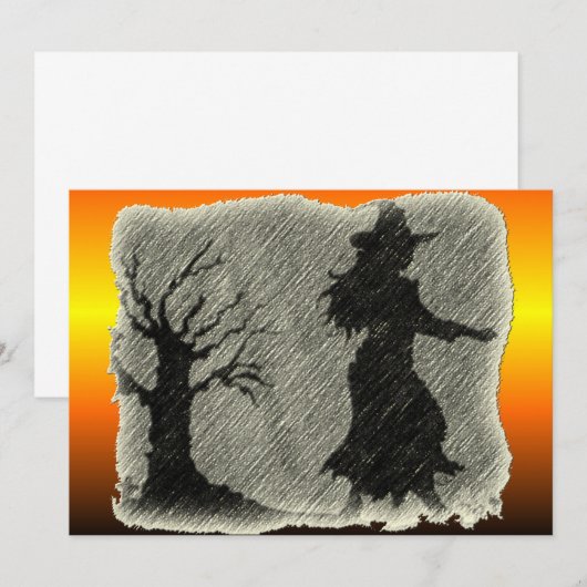 Einladung von Hexenstift (Vorne/Hinten)