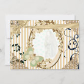 Einladung von Hochzeit altertümlicher Spiegel (Vorderseite)