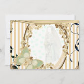 Einladung von Hochzeit altertümlicher Spiegel (Rückseite)