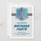 Einladung von Hockey Birthday (Vorderseite)