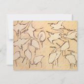 Einladung von Hokusai Cranes (Vorderseite)