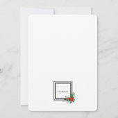 Einladung von Holiday Snowman (Rückseite)