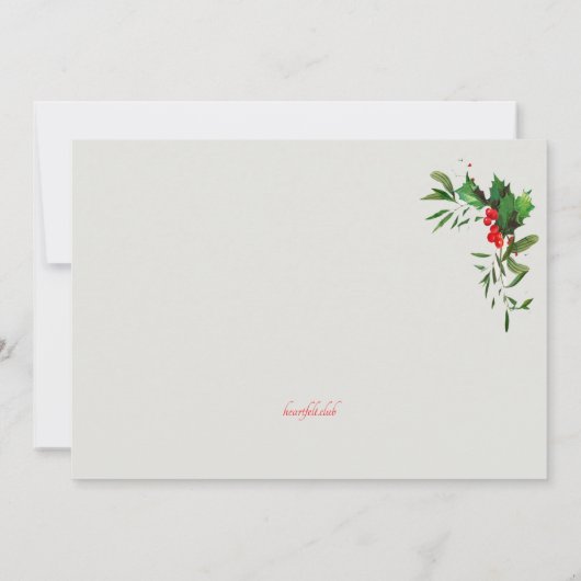 Einladung von Holly Frame Dusche (Rückseite)