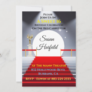 Einladung von Hollywood Red Tepet