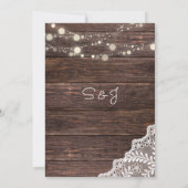 Einladung von Holzbalken (Rückseite)