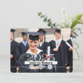 Einladung von HORZ Foto 2025 Graduation Party (Stehend Vorderseite)