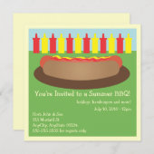 Einladung von Hotdog (Vorne/Hinten)