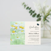 Einladung von hübschen Abschlüssen Postkarte (Stehend Vorderseite)