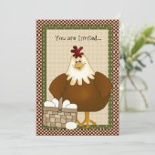 Einladung von Hühnern (Stehend Vorderseite)