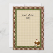 Einladung von Hühnern (Rückseite)