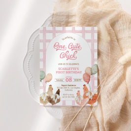 Einladung von Hühnern zum ersten Geburtstag